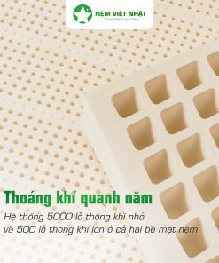 Nệm Cao Su Thiên Nhiên Việt Nhật NATURAL LUXURY Luxury được chế tác từ 100% mủ cao su nguyên chấ