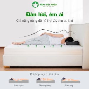 Nệm Foam Việt Nhật là lựa chọn hoàn hảo dành cho những ai yêu thích sự êm ái
