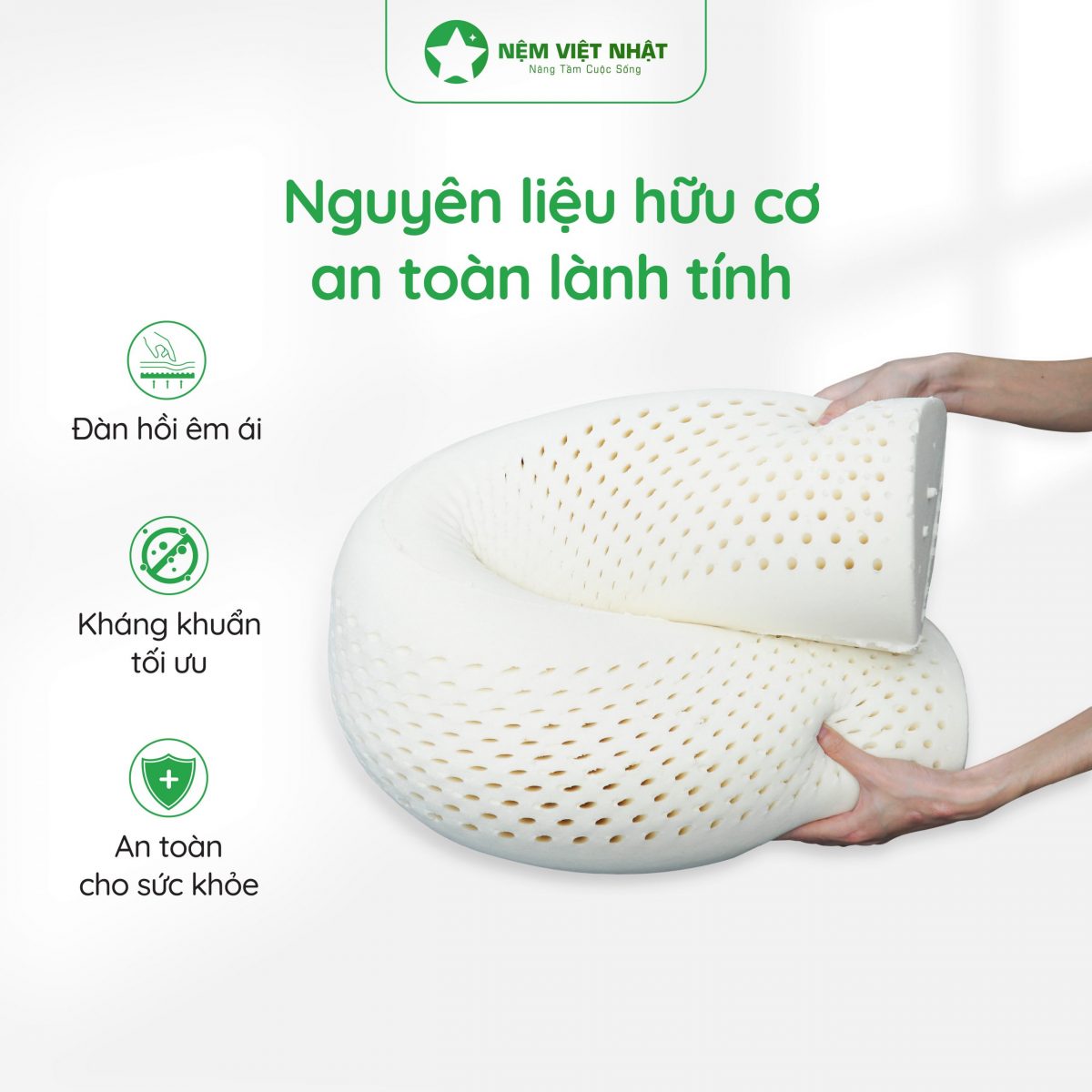 Cấu trúc lỗ thông hơi, thoáng mát suốt đêm