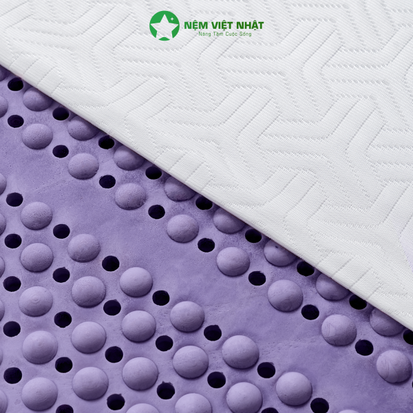 Nệm Cao Su Massage Việt Nhật Lavender - Ảnh 4
