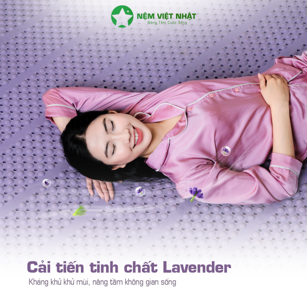 Nệm Cao Su Massage Việt Nhật Lavender - Ảnh 5