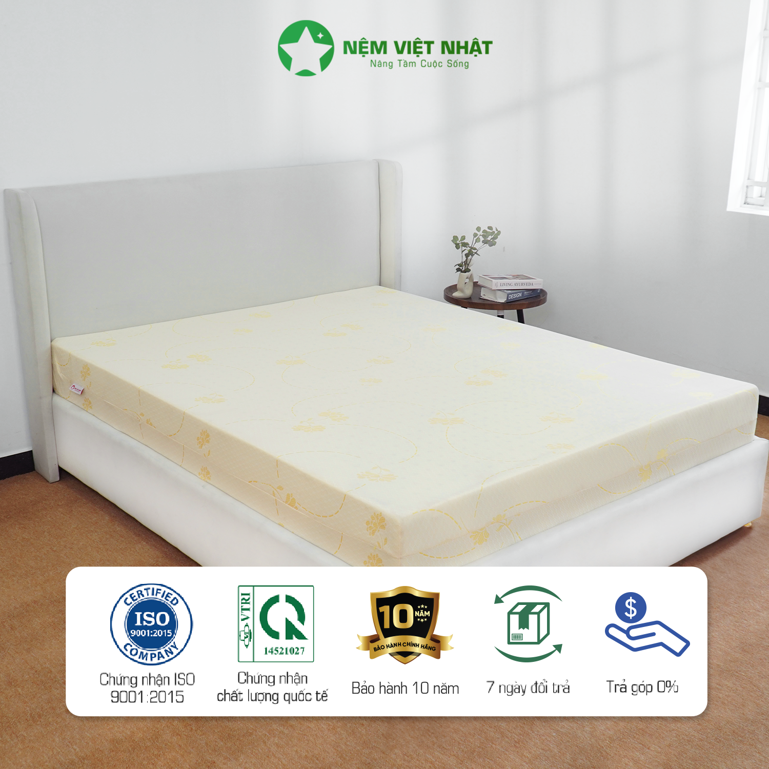 Nệm Foam Việt Nhật Latex Gold - Tặng 7 Món Quà - Ảnh 5