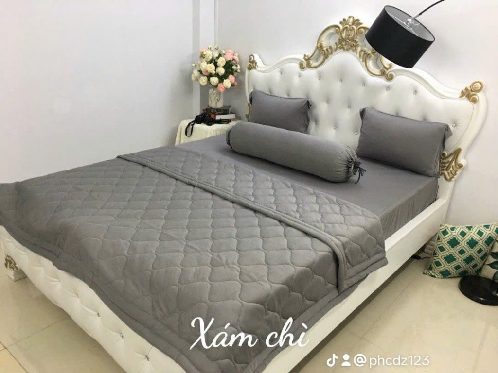 Bộ chăn ga gối thun lạnh Hàn Quốc cao cấp mang đến trải nghiệm nghỉ ngơi khác biệt với chất liệu vải mịn màng