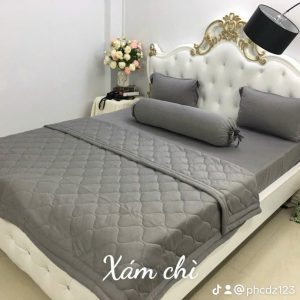 Bộ chăn ga gối thun lạnh Hàn Quốc cao cấp mang đến trải nghiệm nghỉ ngơi khác biệt với chất liệu vải mịn màng