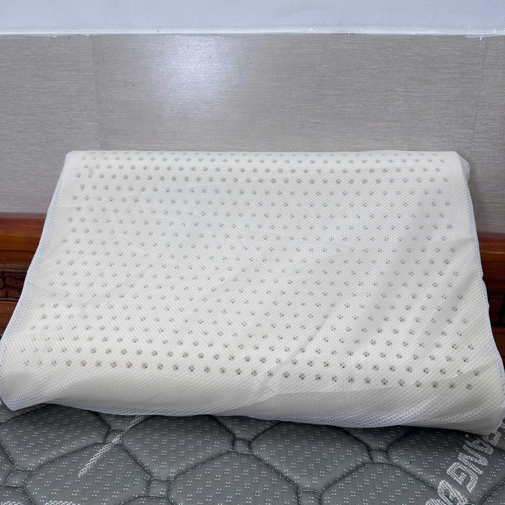 GỐI NẰM CAO SU THIÊN NHIÊN 100% – GỐI NẰM CAO CẤP SIZE 40x60